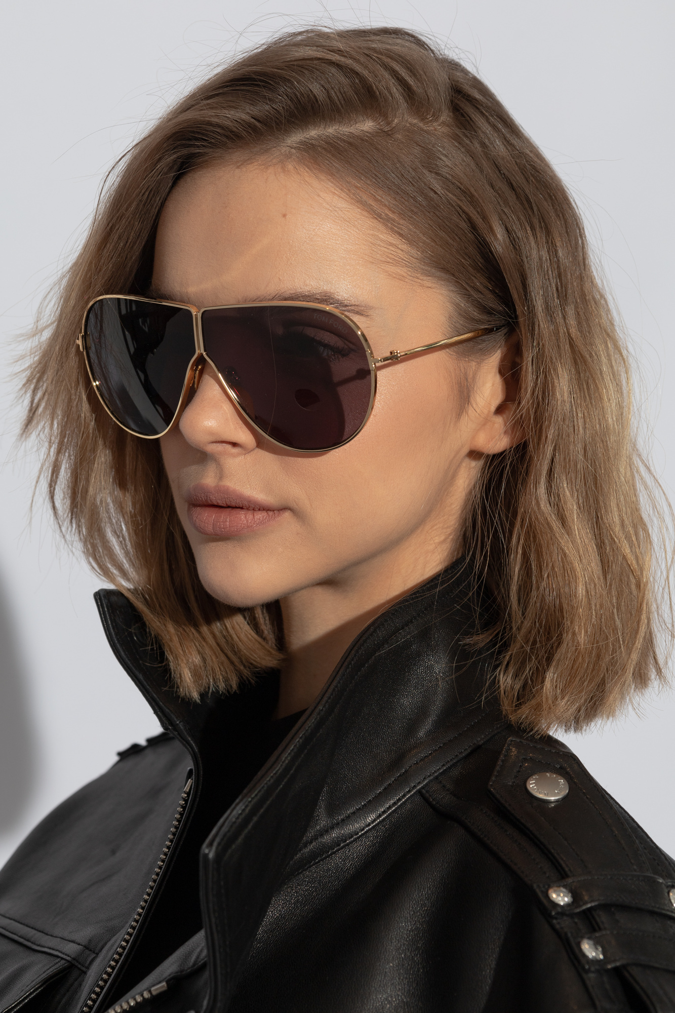 Tom Ford Oversized-frame Sunglasses In Gray