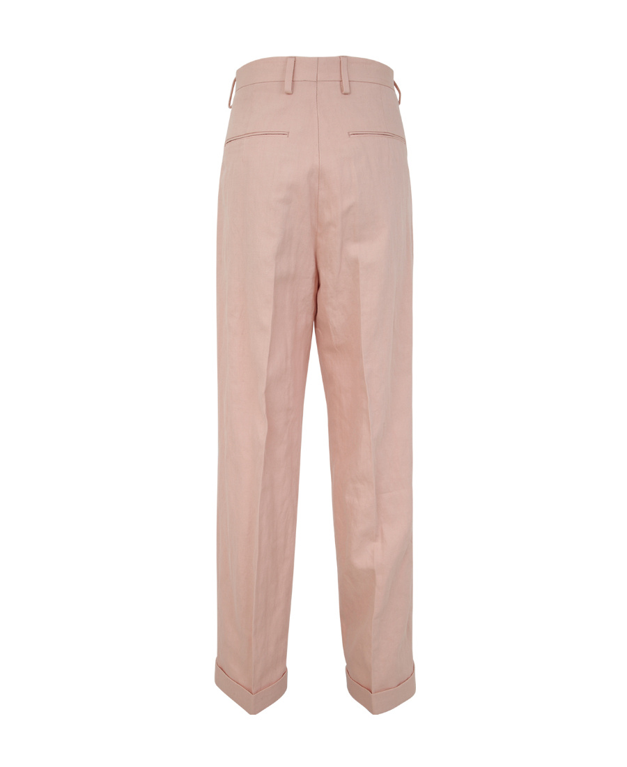 Dries Van Noten Logo Casual Pants In Nude