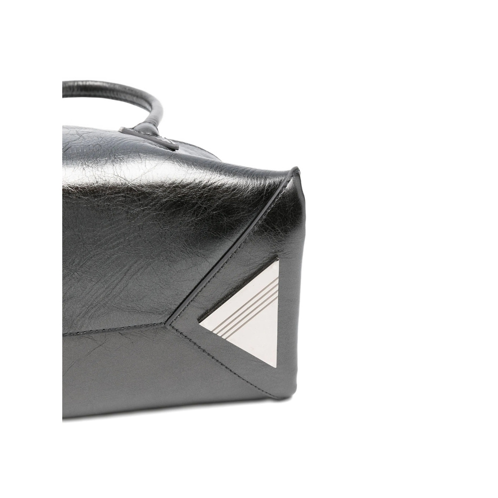 Attico Double Handle Handbag In Black
