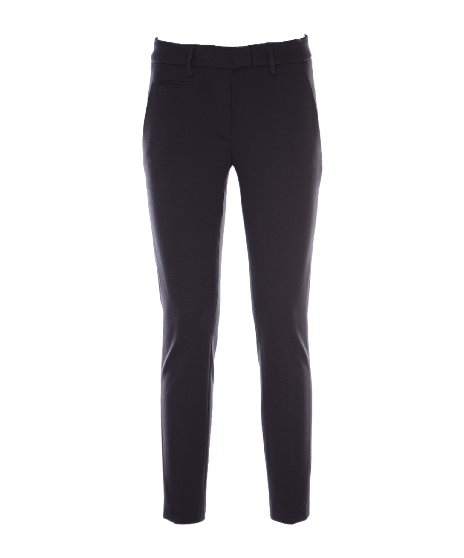 Dondup Slim-cut Cropped Trousers In Black