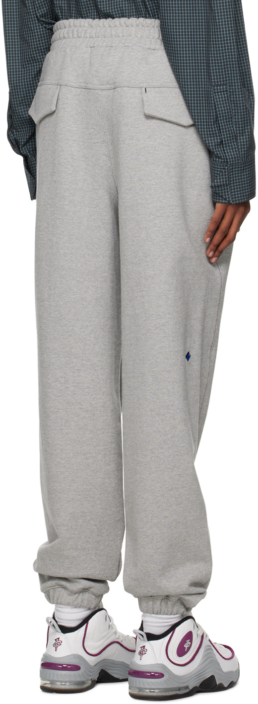 Ader Error Drawcord Elastic Waist Sweatpants In Gray