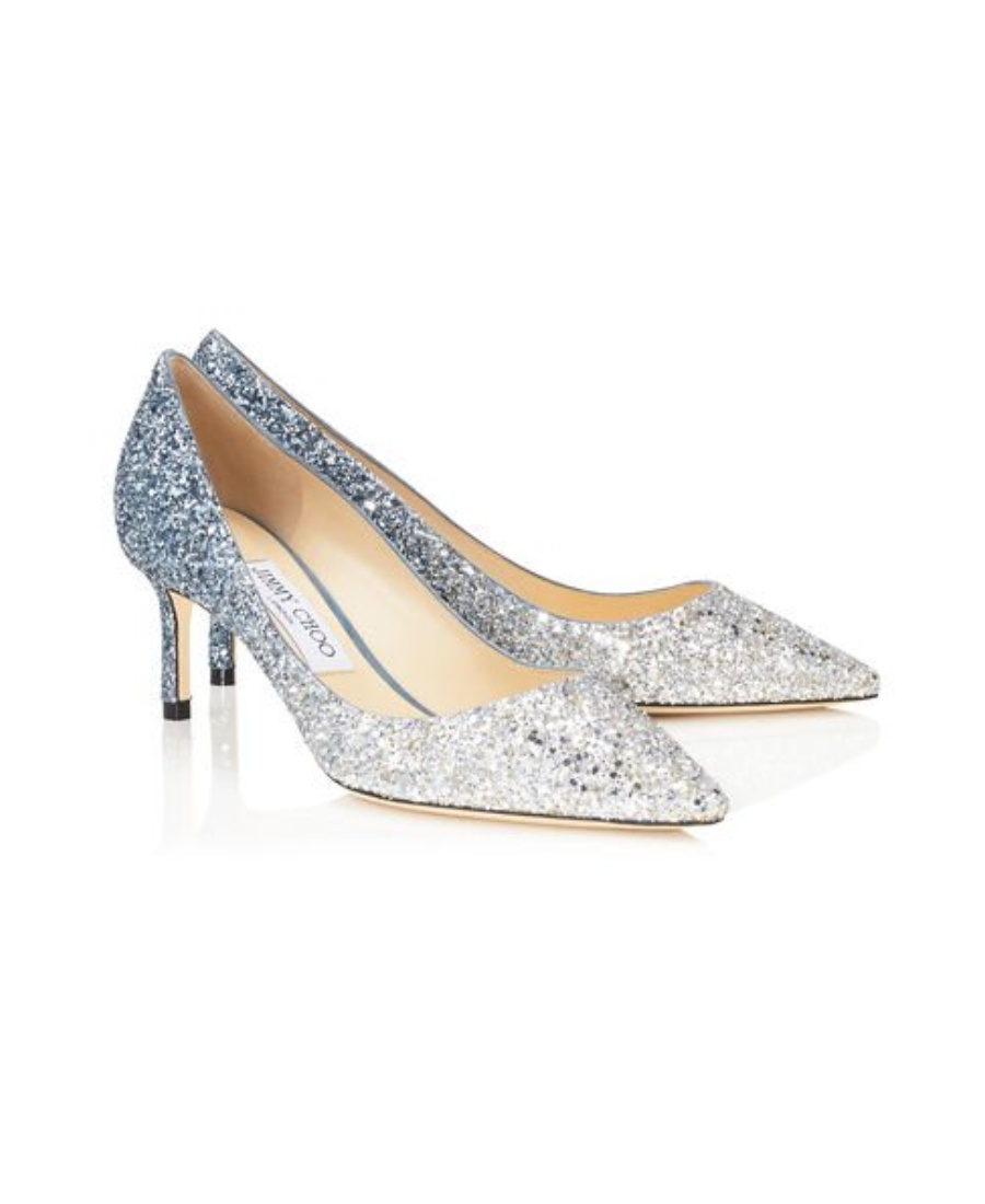 Jimmy Choo Pointed Logo Heels In Multicolor