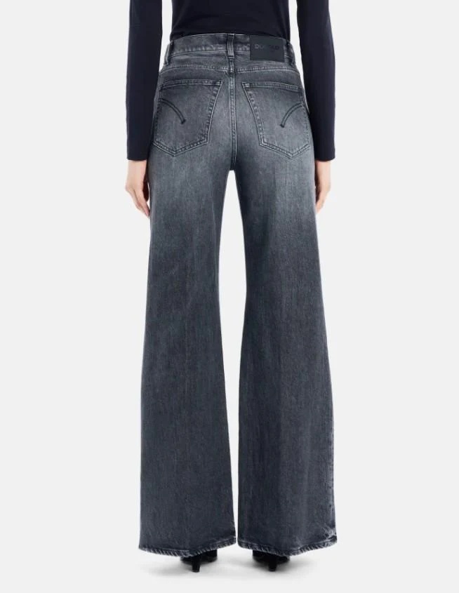 Dondup Flared Jeans In Black