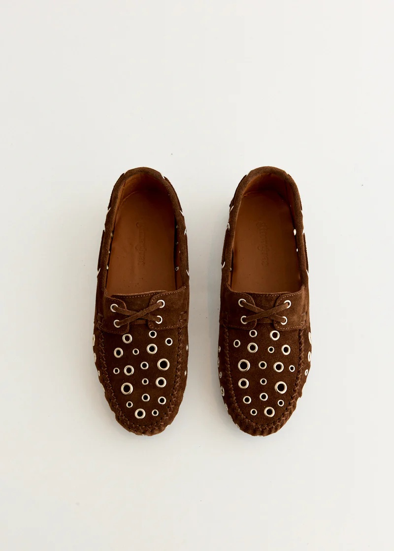 Gimaguas Car Shoes Eyelets In Brown