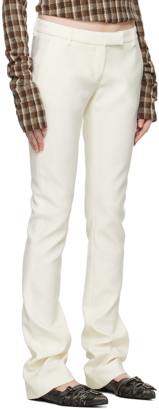 Acne Studios Belt-loop Casual Pants In White