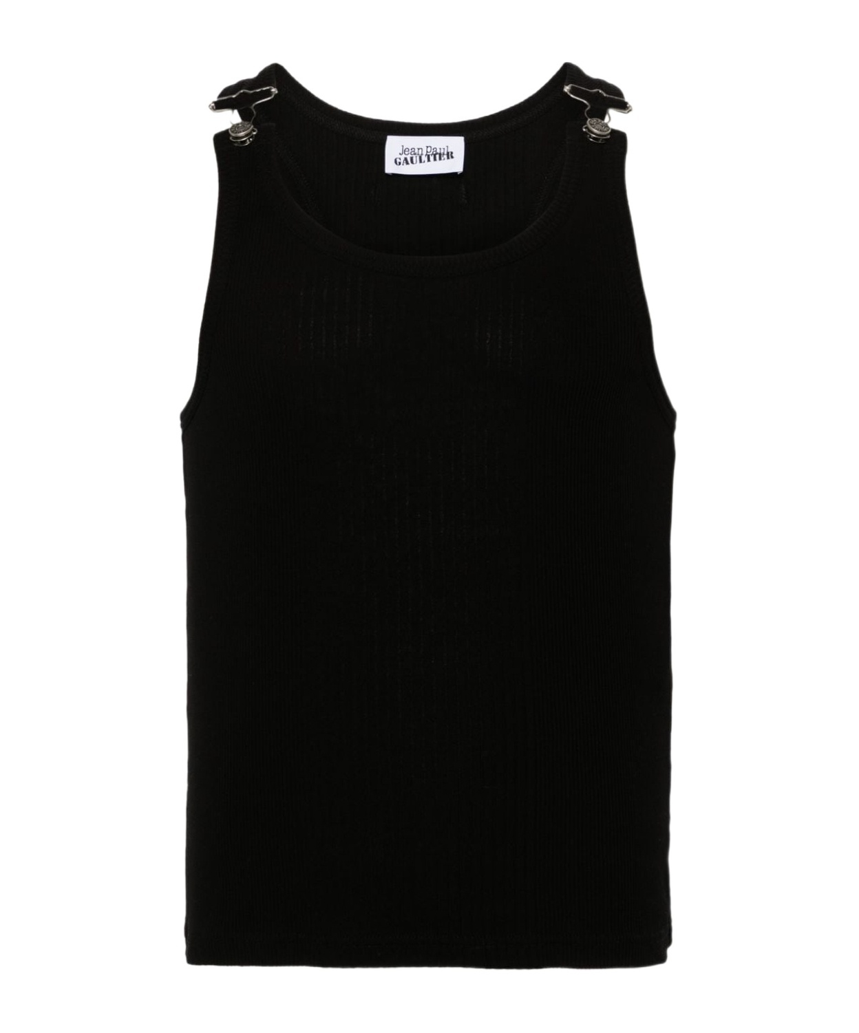 JEAN PAUL GAULTIER RIBBED-KNIT COTTON TANK TOP