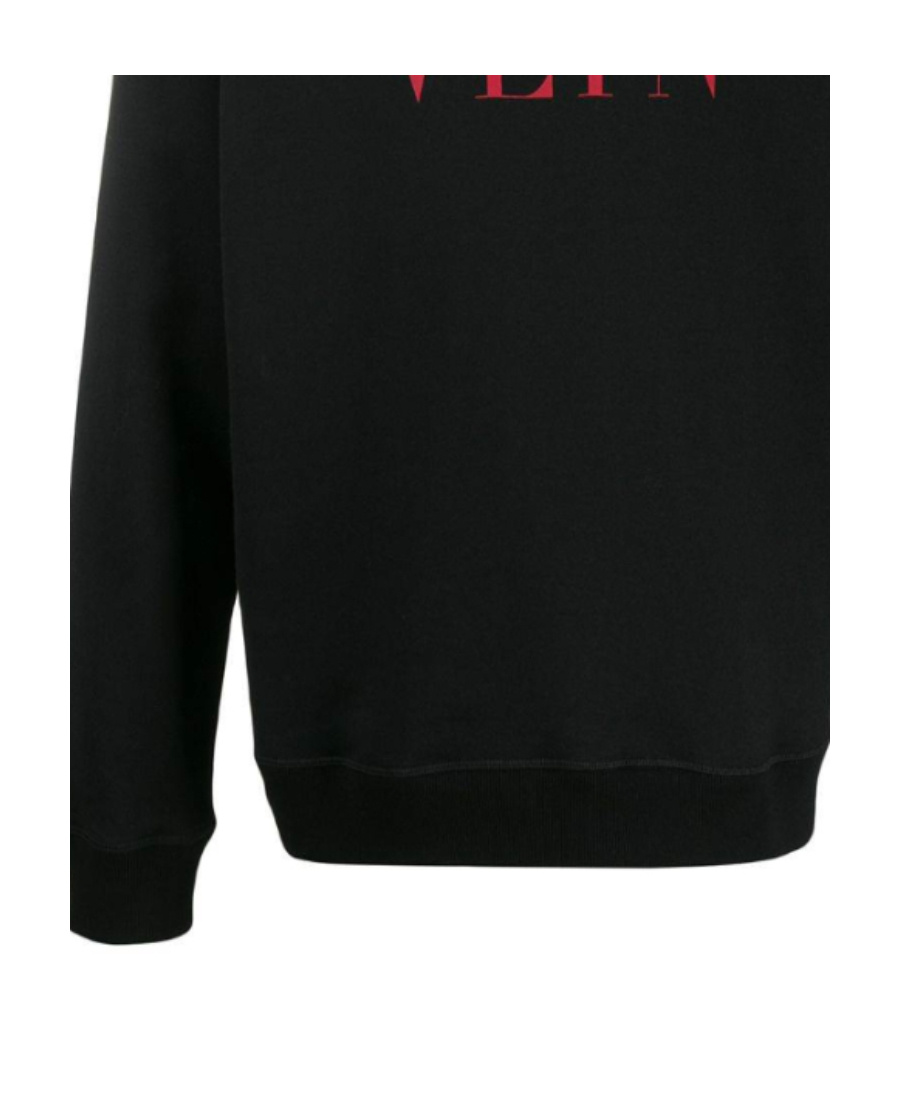 Valentino Vltn Logo Sweatshirt In Black