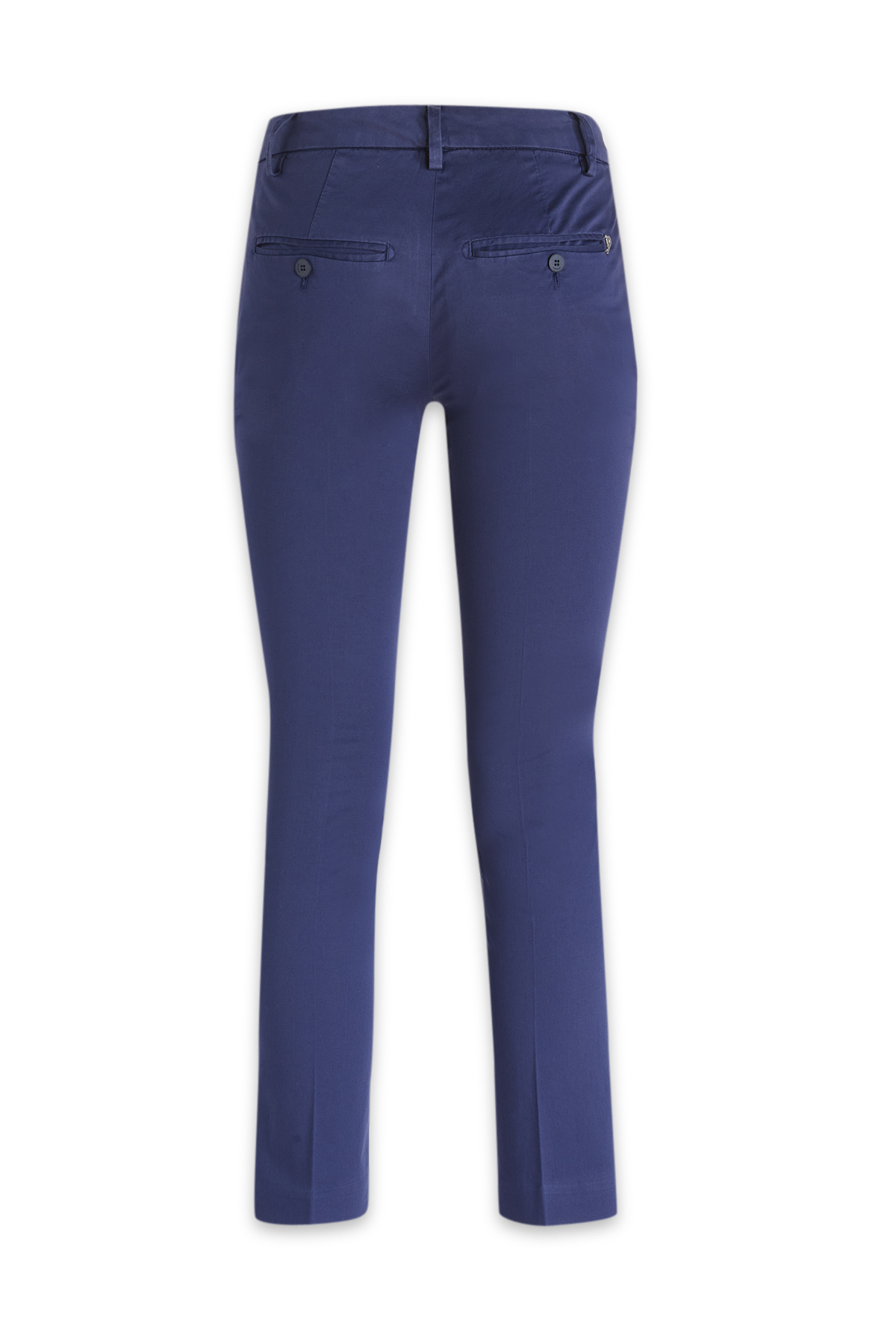 Dondup Cotton Trousers With Belt Loops And Pockets In Blue