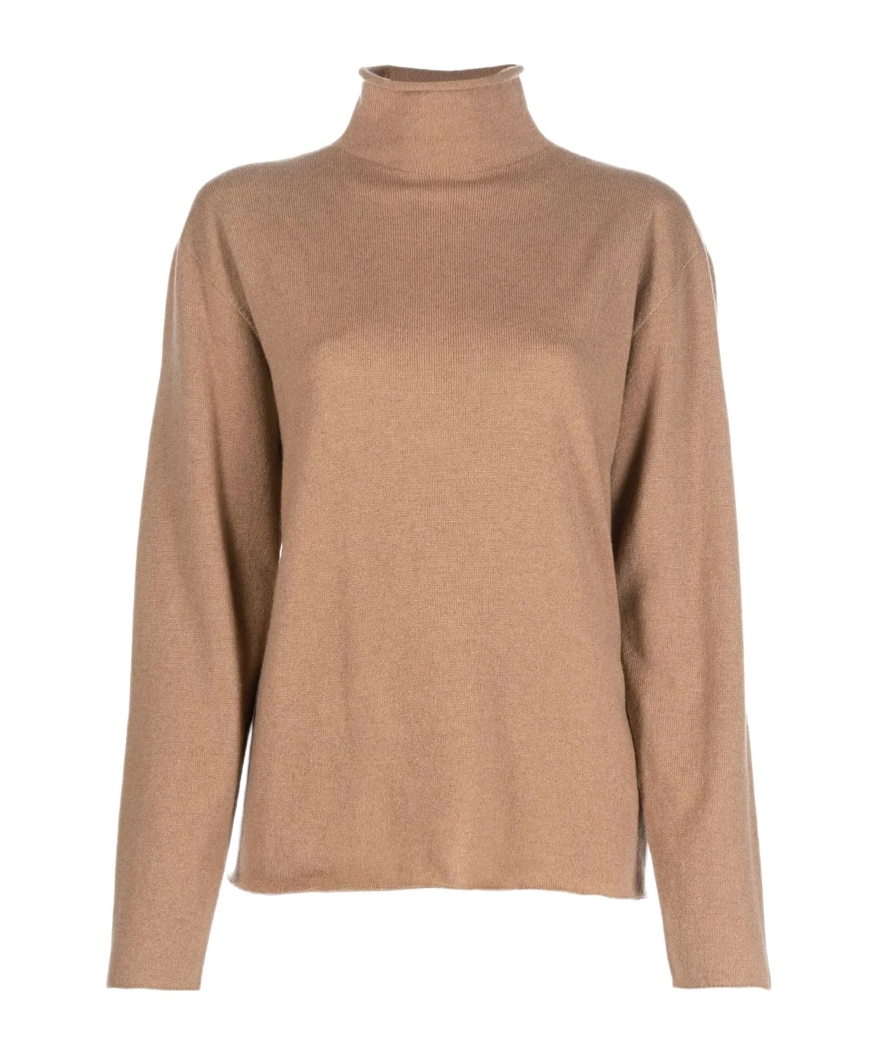 Jil Sander Long-sleeved Sweater In Brown