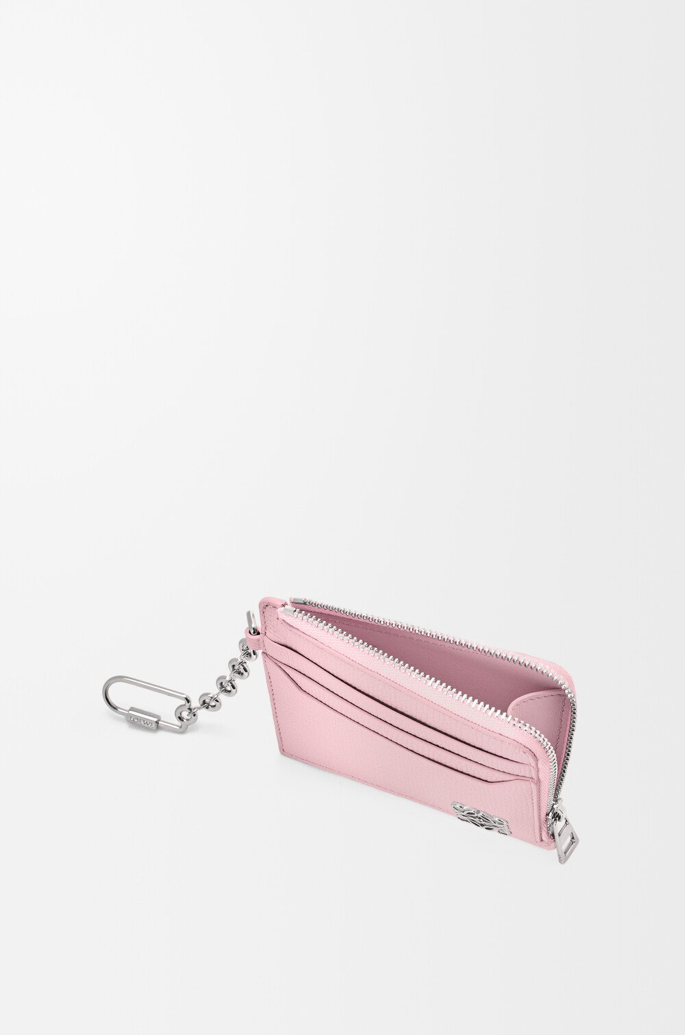 Loewe Anagram Square Coin Card Holder In Pink