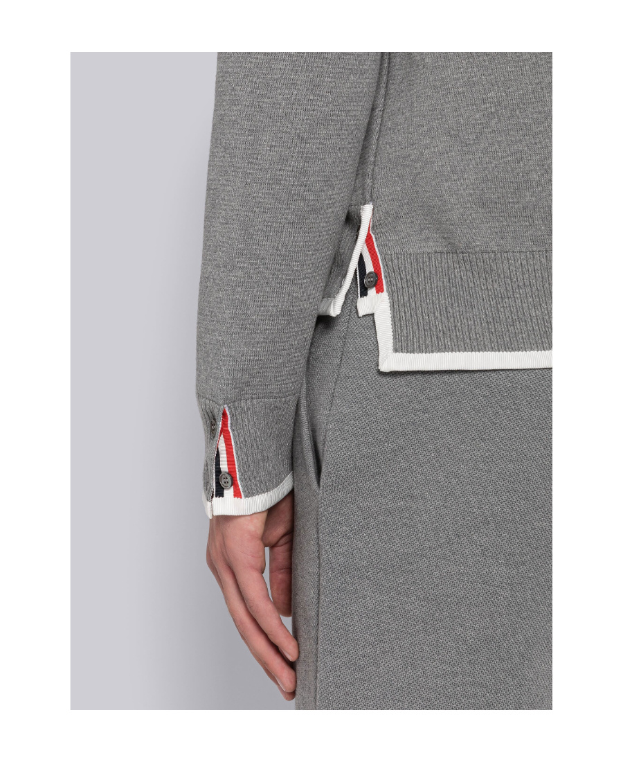 THOM BROWNE THOM BROWNE 4-BAR STRIPED CREWNECK JUMPER