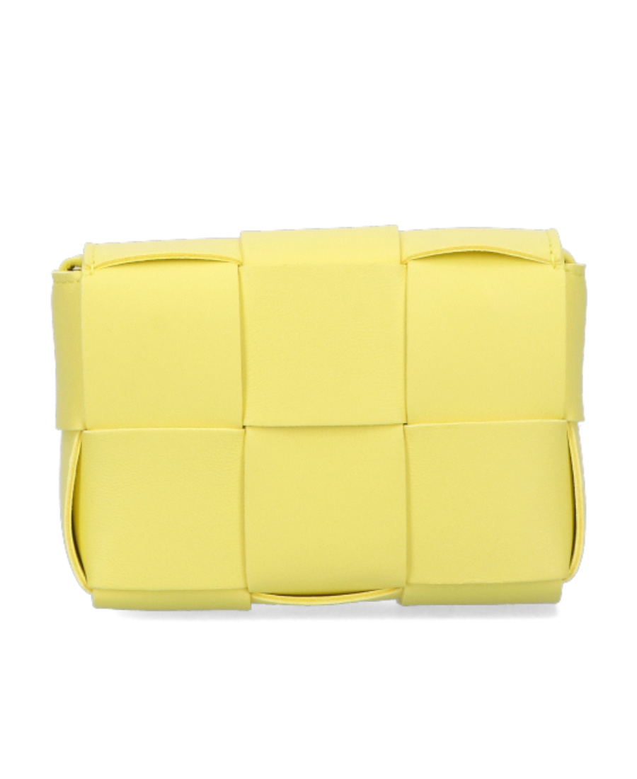 Bottega Veneta Mini Intreccio Cross-body Bag In Yellow