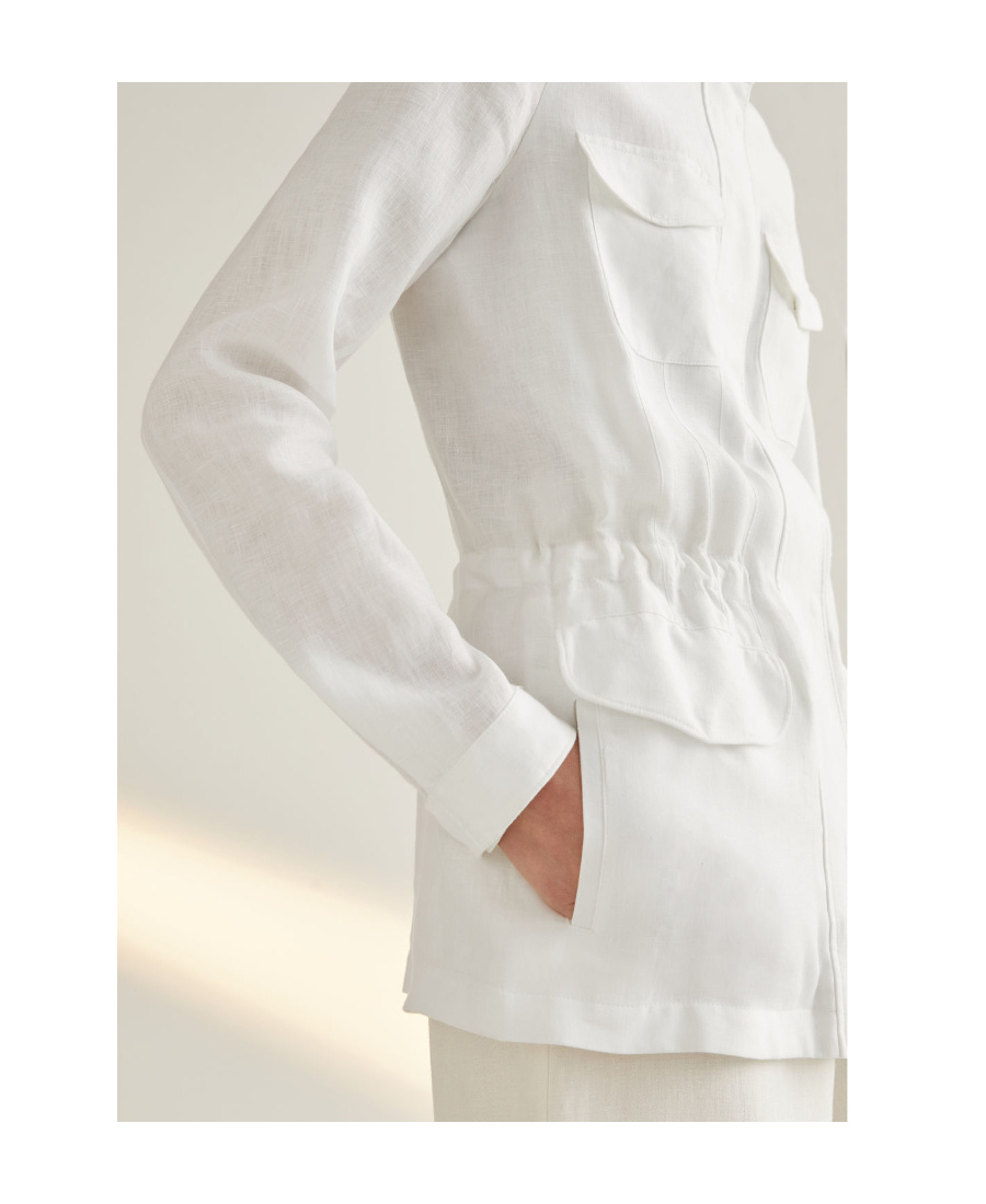 Loro Piana Traveller Casual Jacket In Bright White