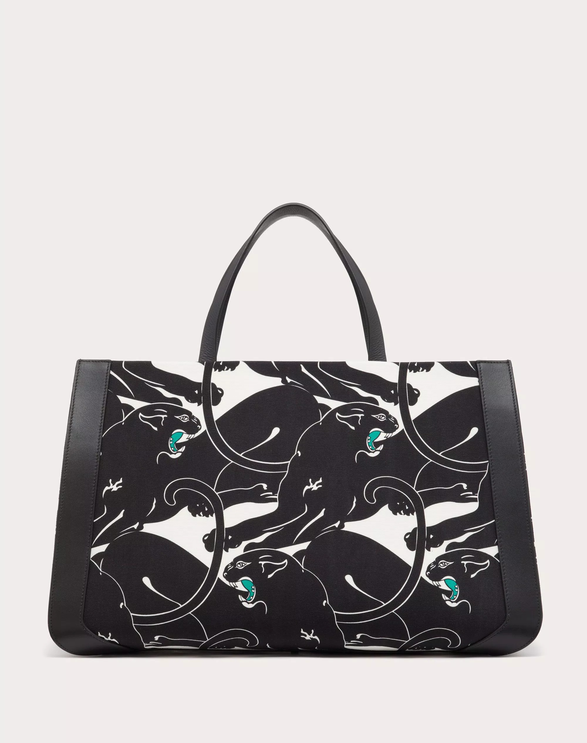 Valentino Collision Pattern Handbag In Black
