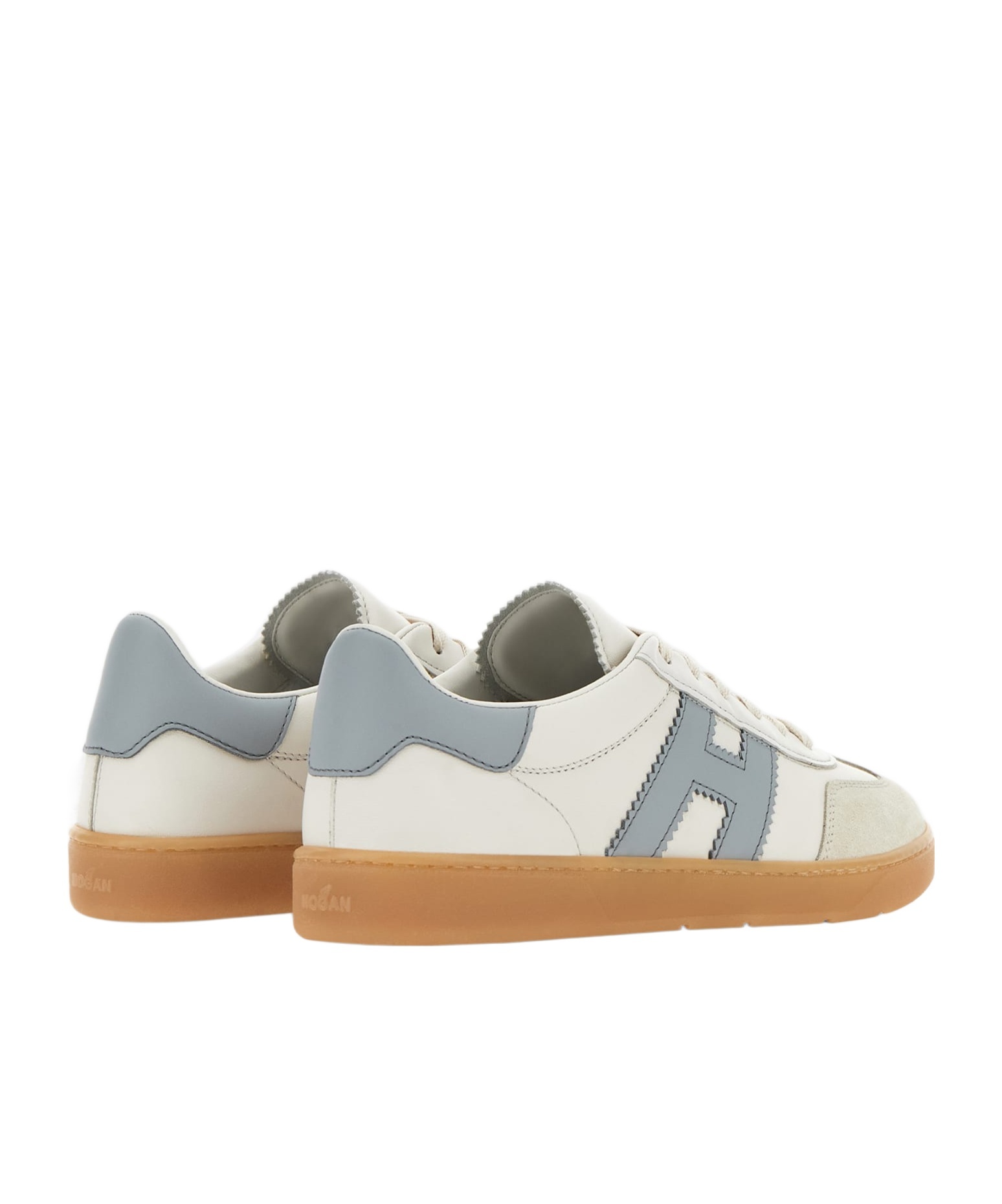 Hogan Cool Suede-trimmed Leather Sneakers In White