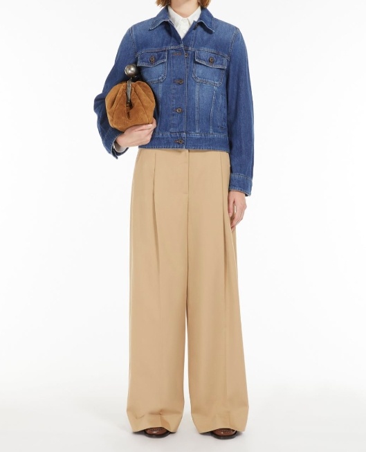 Weekend Max Mara Denim Jacket In Blue