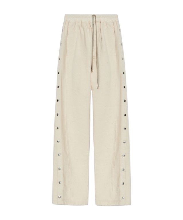 Rick Owens Drkshdw Elastic Waist Casual Pants In Nude