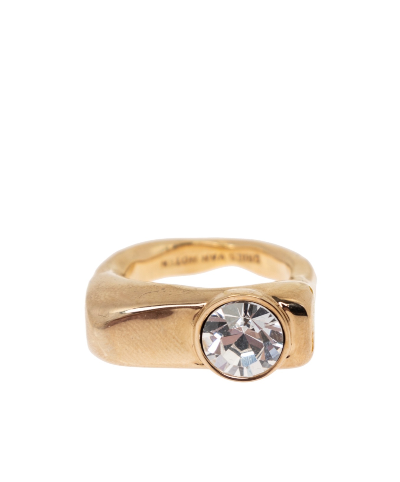 Dries Van Noten Irregular Ring In Yellow