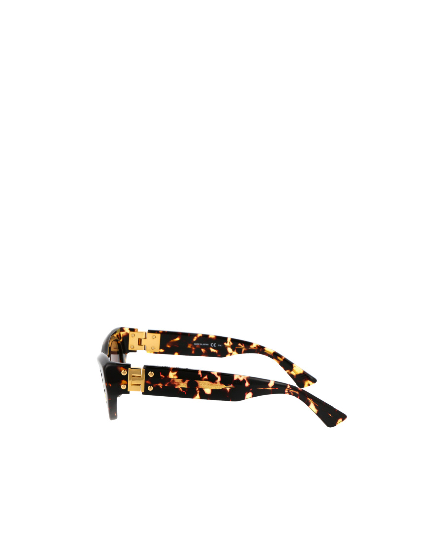 Bottega Veneta Round Acetate Sunglasses In Brown