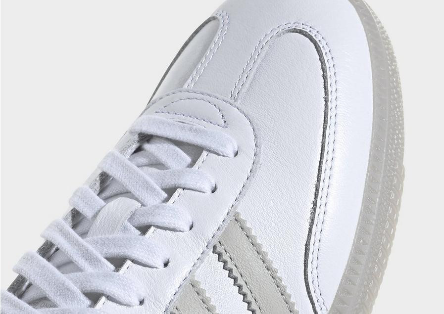 Adidas Originals Samba Og Leather Low-top Sneakers In White/grey