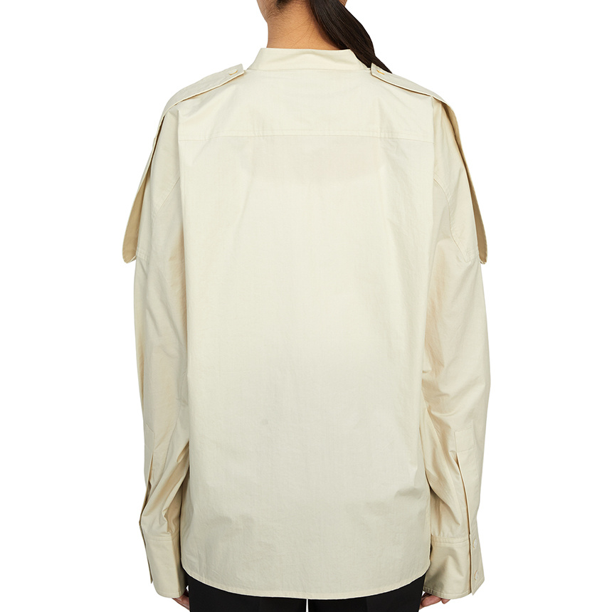 Studio Nicholson Long Sleeve Shirt In Neutral