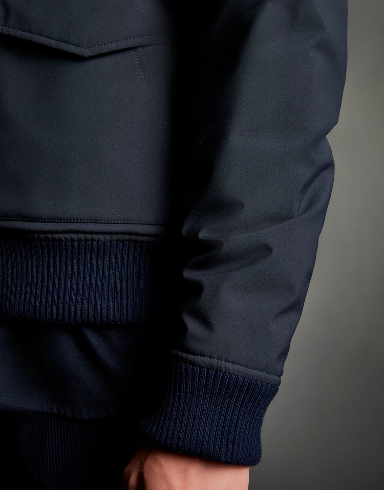 Fay Cotton Suit With Zipper Collar In Black