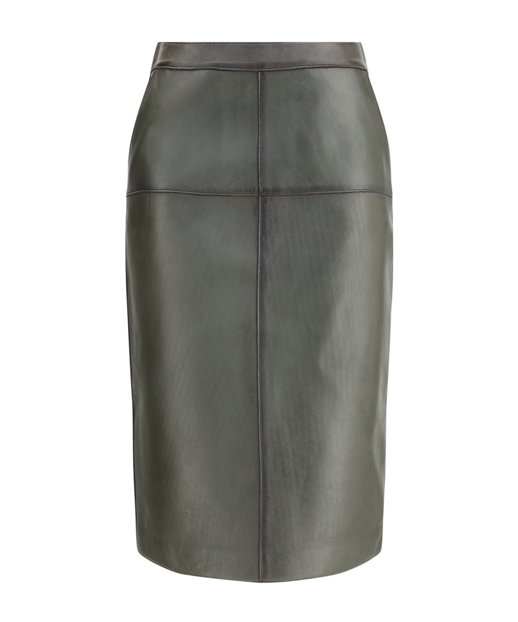 P.a.r.o.s.h P. A.r. O.s. H. Leather Pencil Skirt In Green