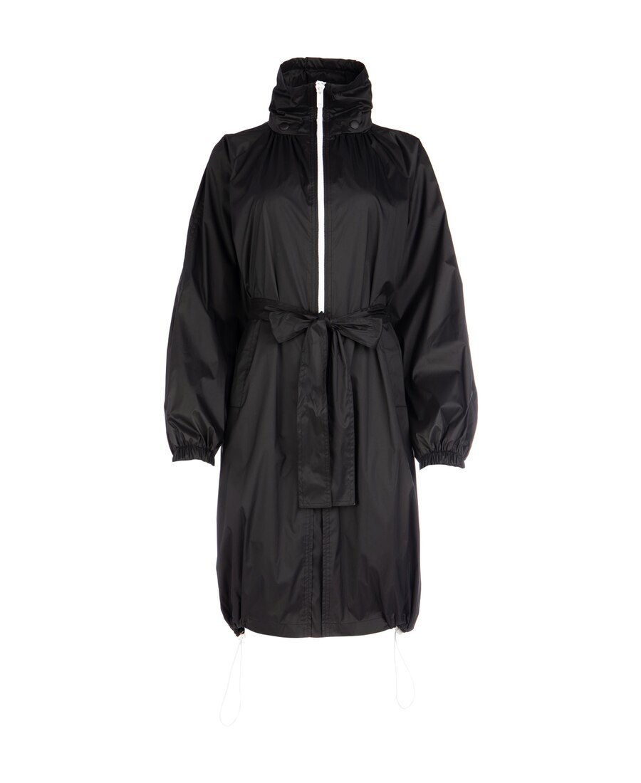 Givenchy Mid-length Belted Raincoat In Black