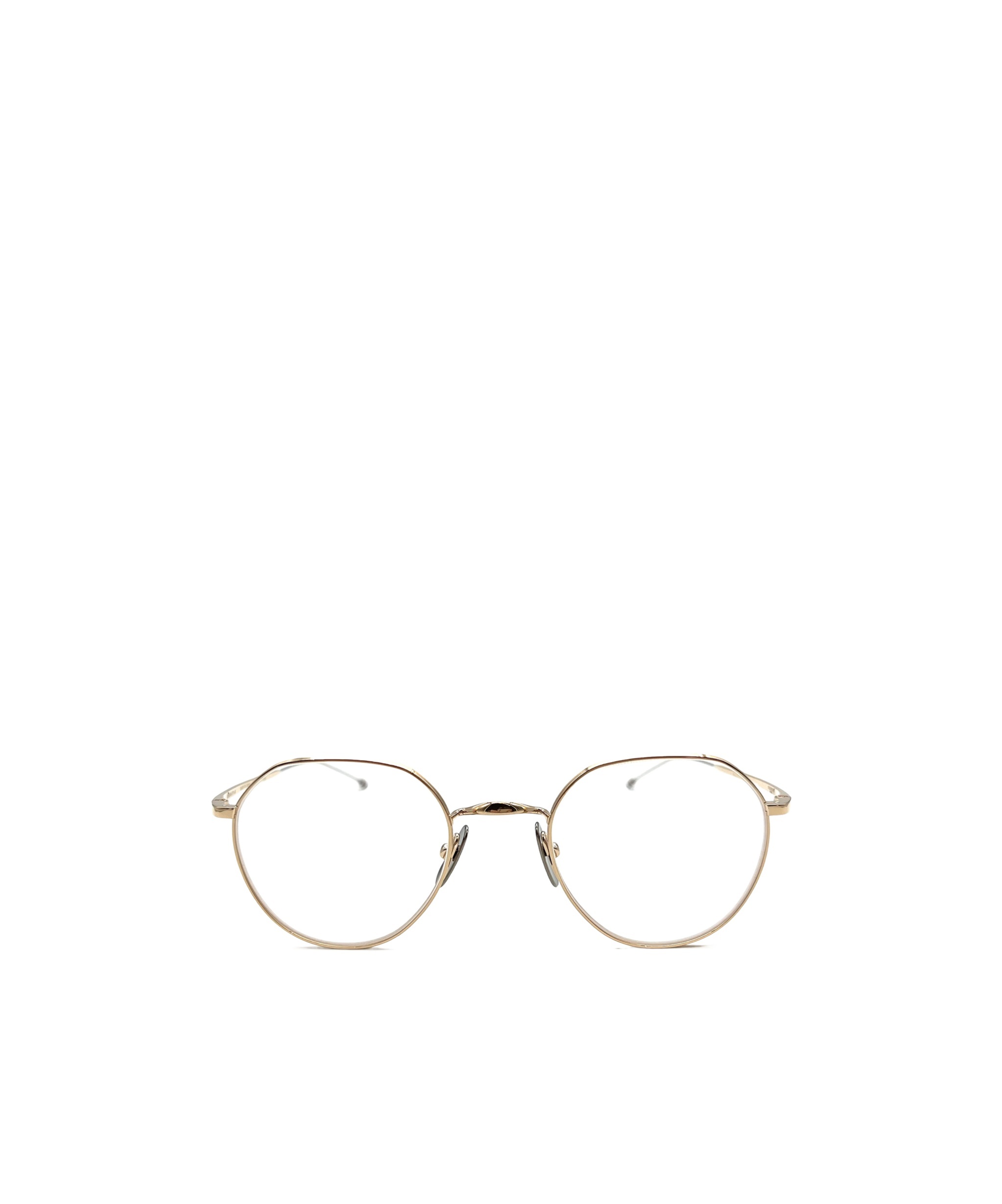Thom Browne Eyewear Round Frame Glasses In White