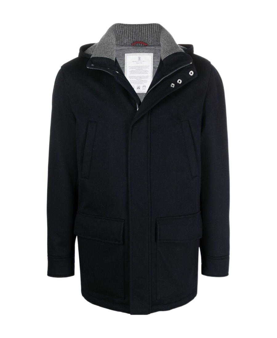 Brunello Cucinelli Cashmere Single-breasted Coat In Black