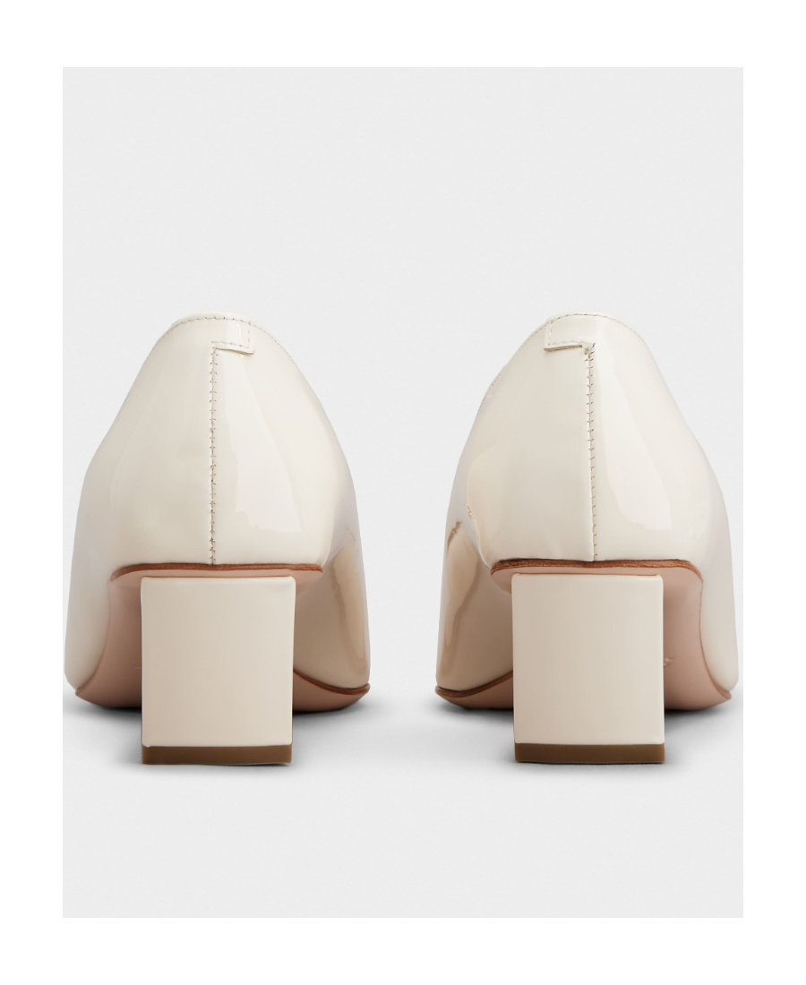 Roger Vivier Belle Vivier 45 Mother-of-pearl Buckle Pumps In Leather In Nude