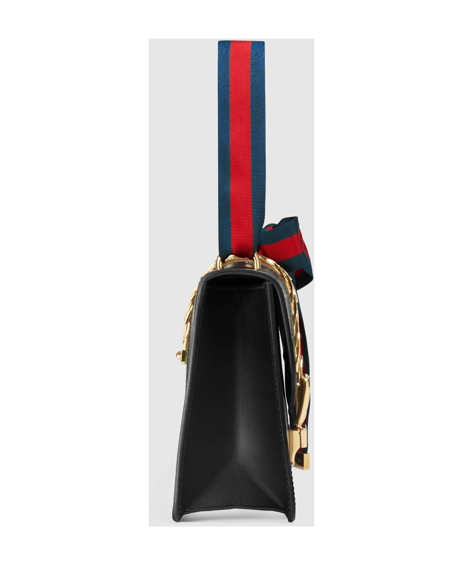 Gucci Sylvie Series Small Shoulder Backpack In Black