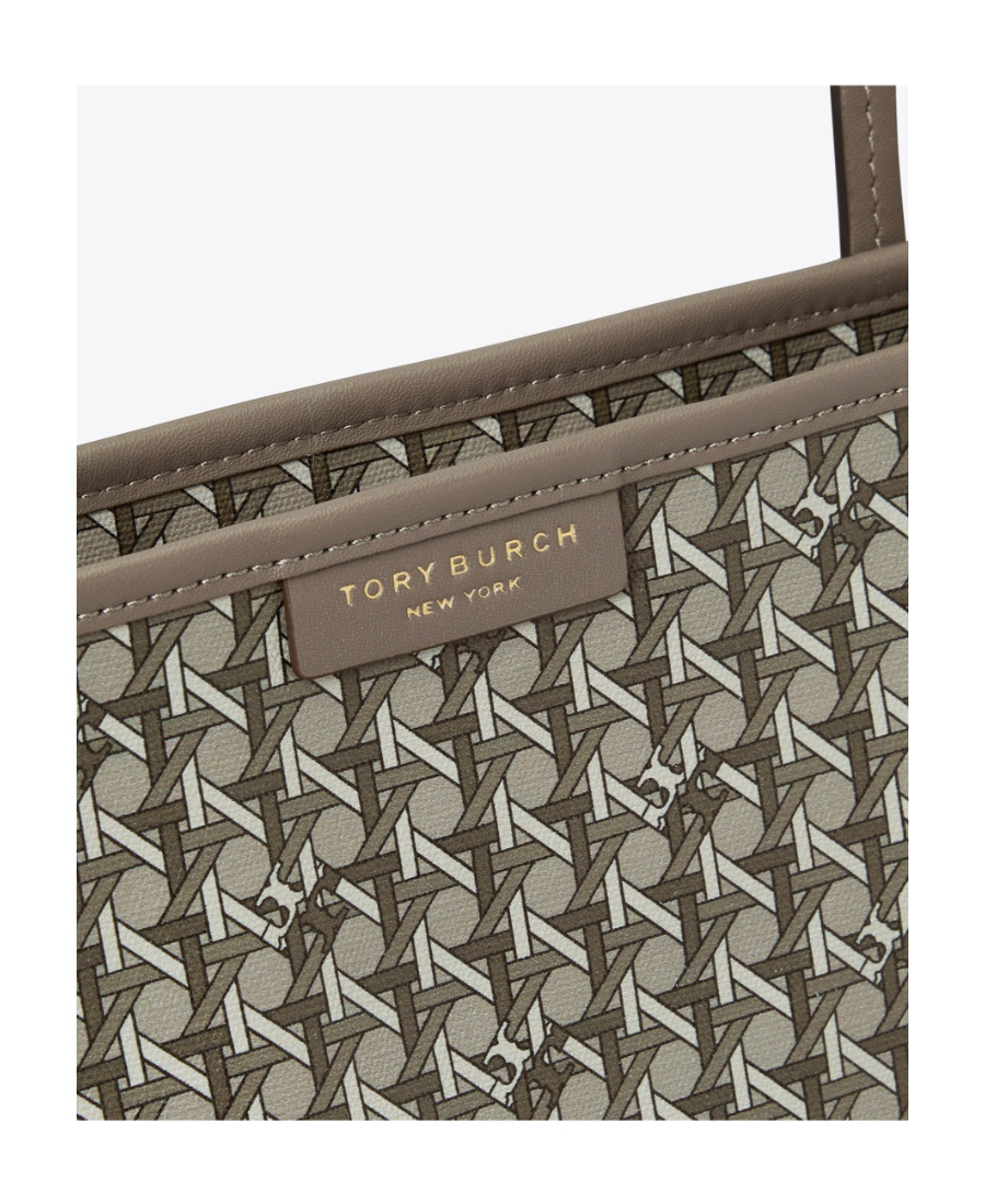 Tory Burch Small Zip Shopping Bag Always Ready In Green