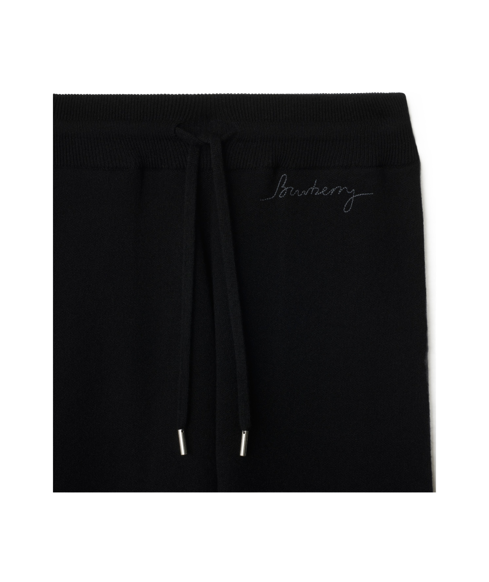 Shop Burberry Embroidered Track Pants In Black