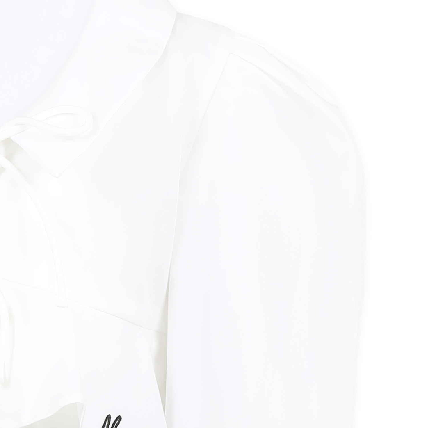Shop Msgm Long-sleeved Dress In White