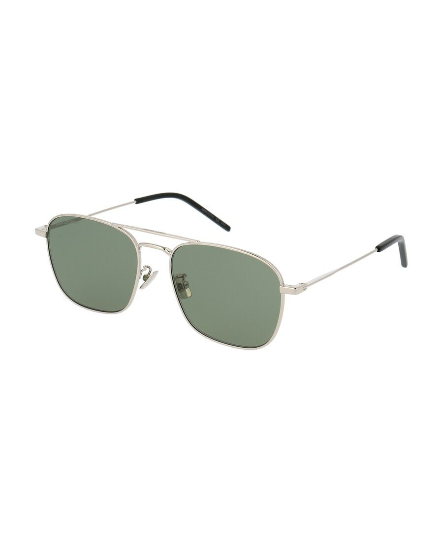 Saint Laurent Sl309 Aviator-style Sunglasses In Gray