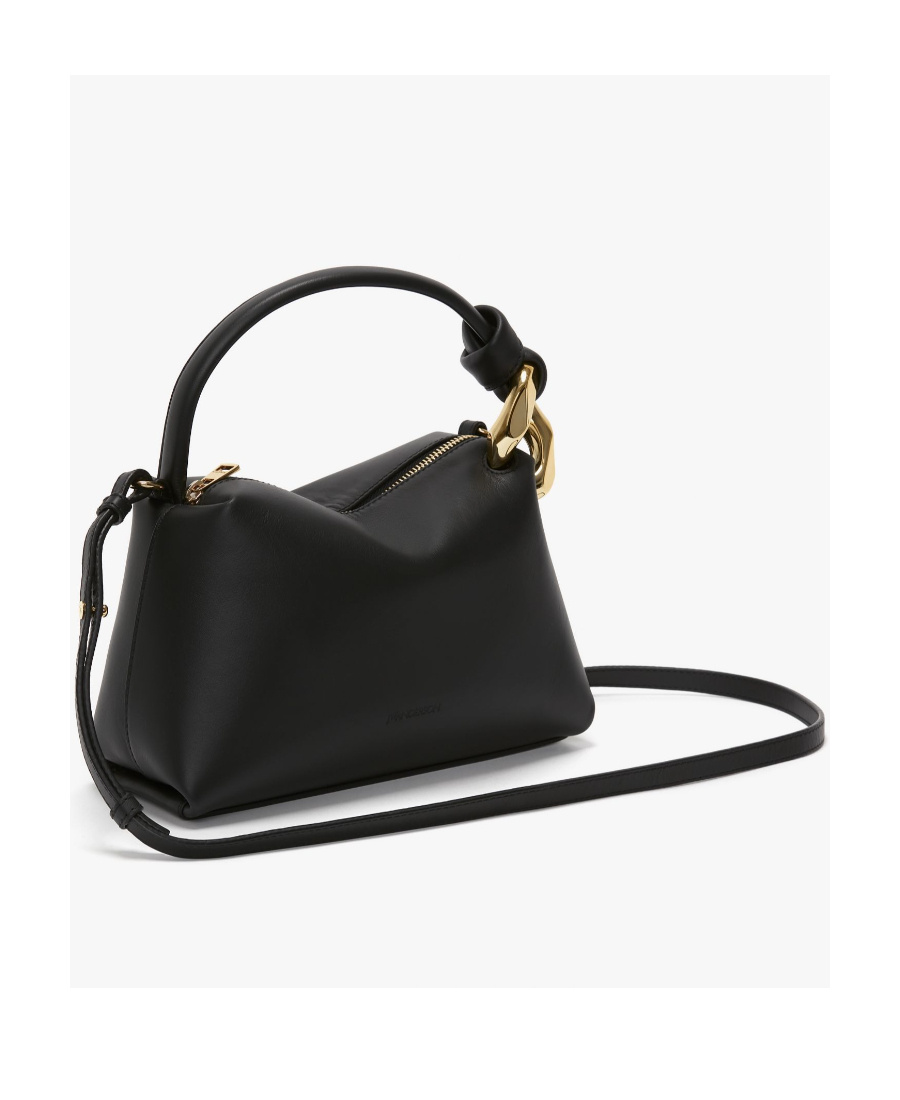 Jw Anderson The Jwa Corner Crossbody In Black