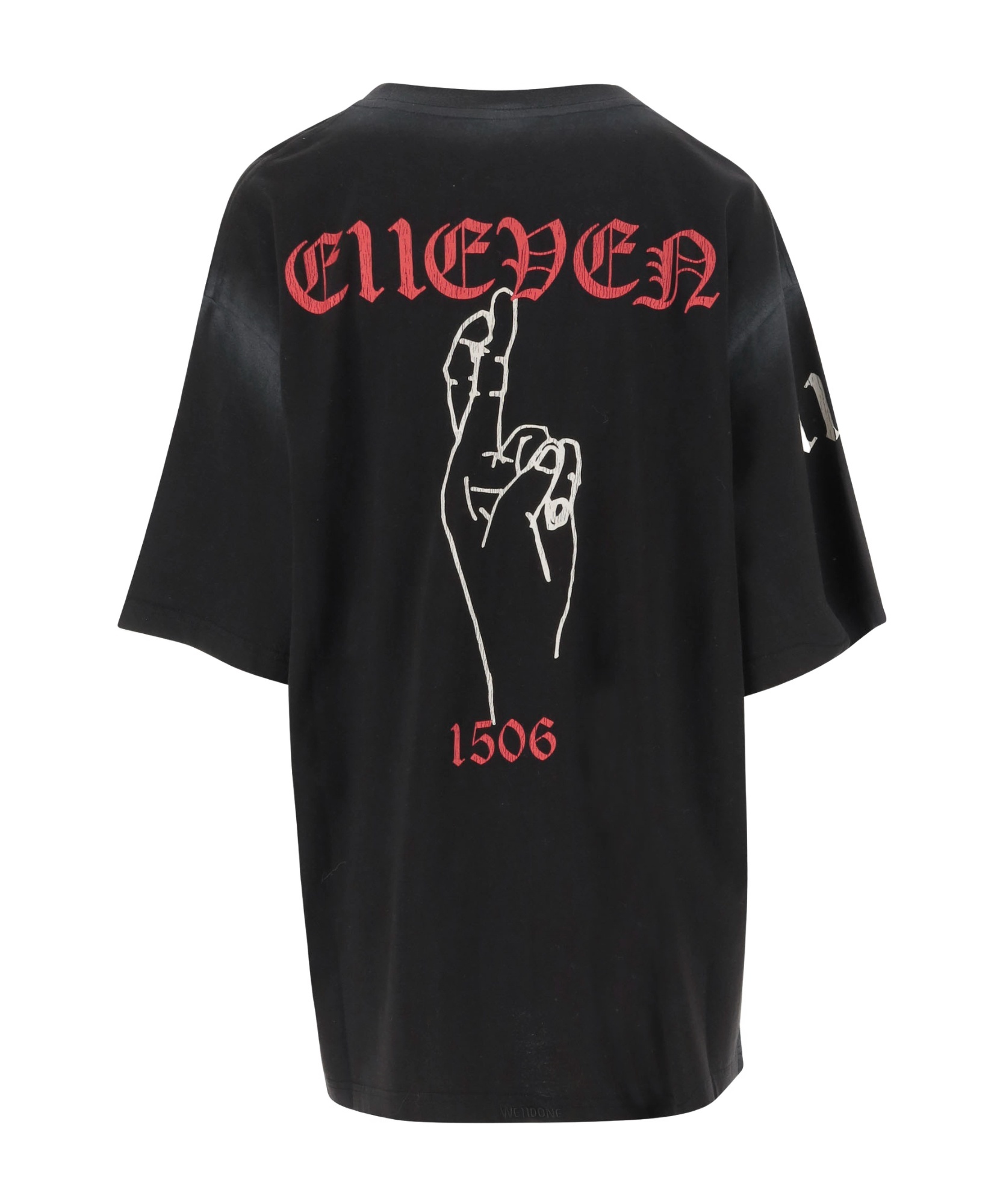 We11 Done Monster Print Cotton T-shirt In Black