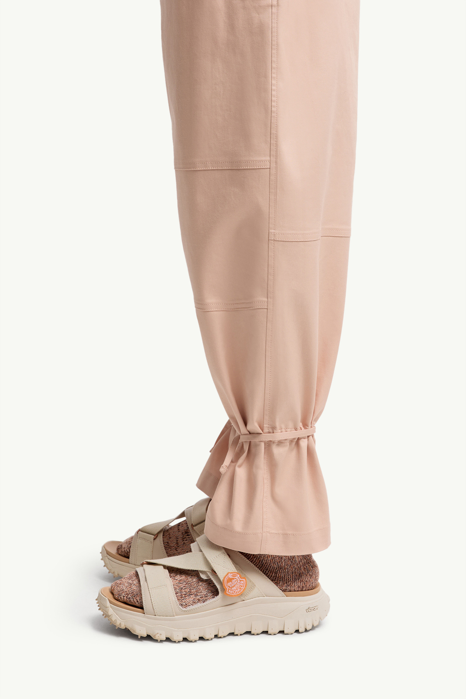 Moncler Pantalon En Gabardine De Coton X Gilga Farm By Donald Glover In Neutral