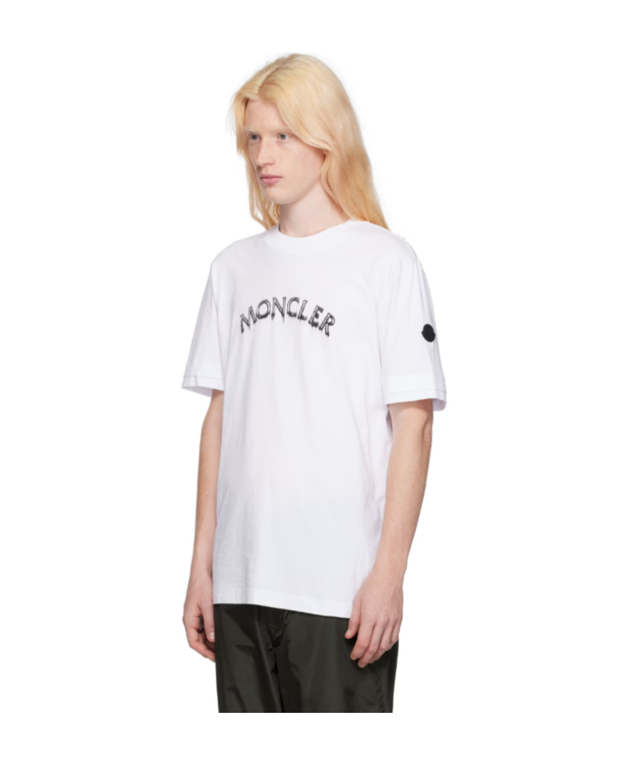 Moncler Logo Short-sleeved T-shirt In White