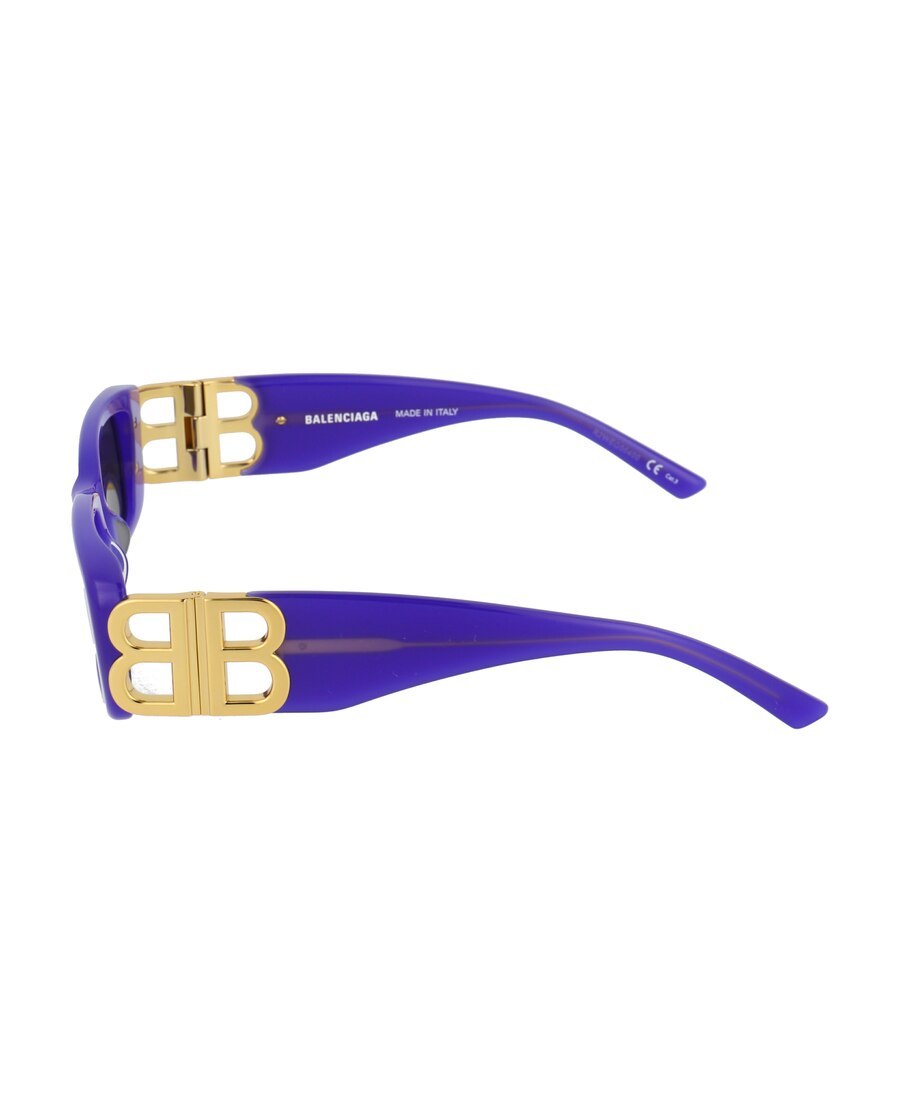 Balenciaga Violet Acetate Sunglasses In Black