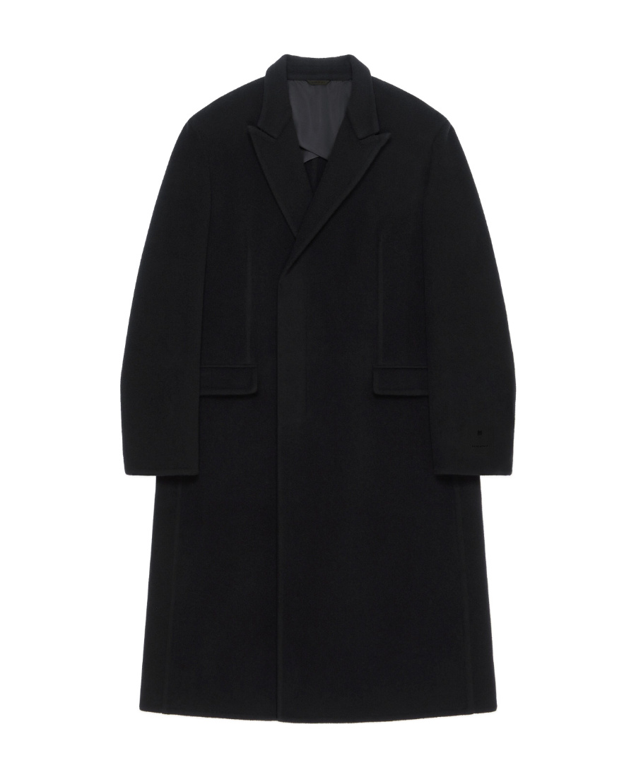 Givenchy Double-breasted Mid-length Coat In Black