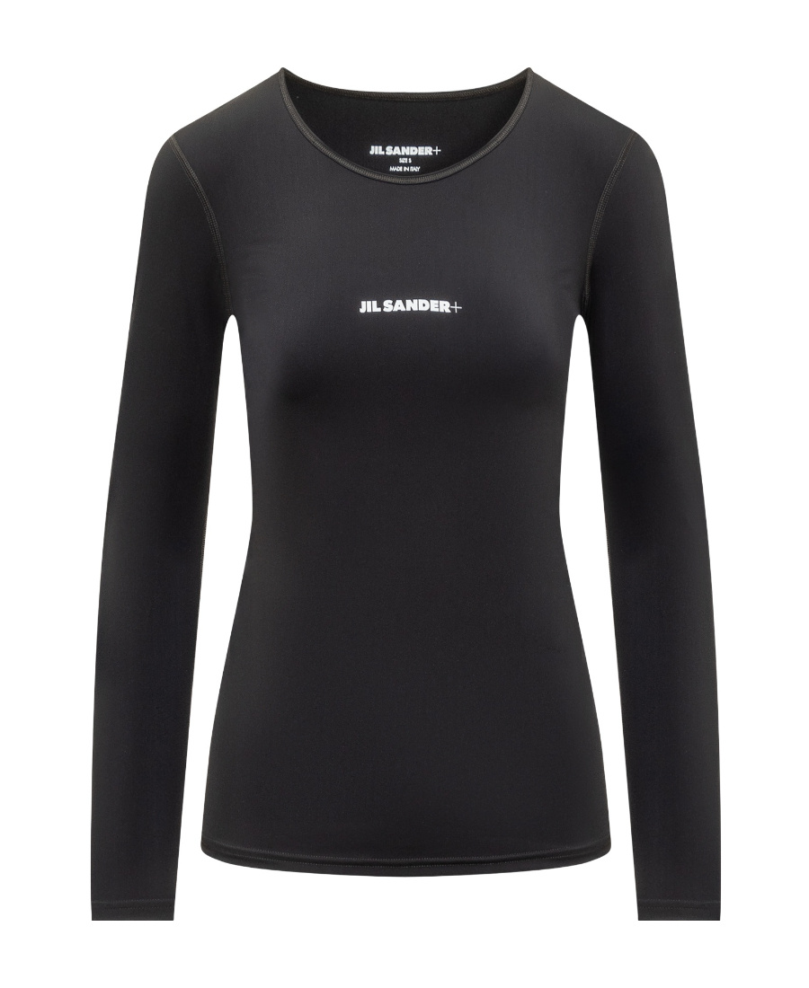 Jil Sander Logo-print Jersey T-shirt In Black