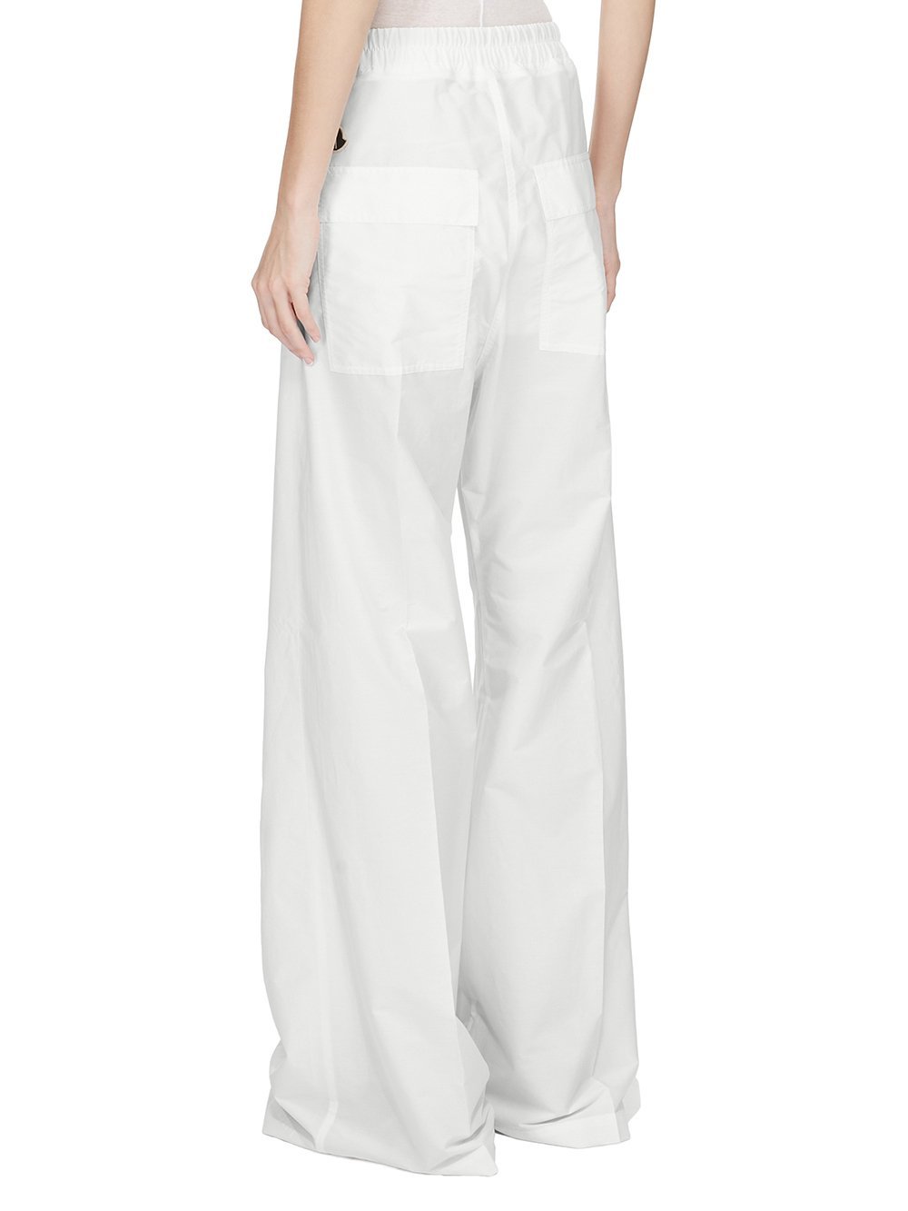 Moncler X Rick Owens Drawstring Casual Pants In White