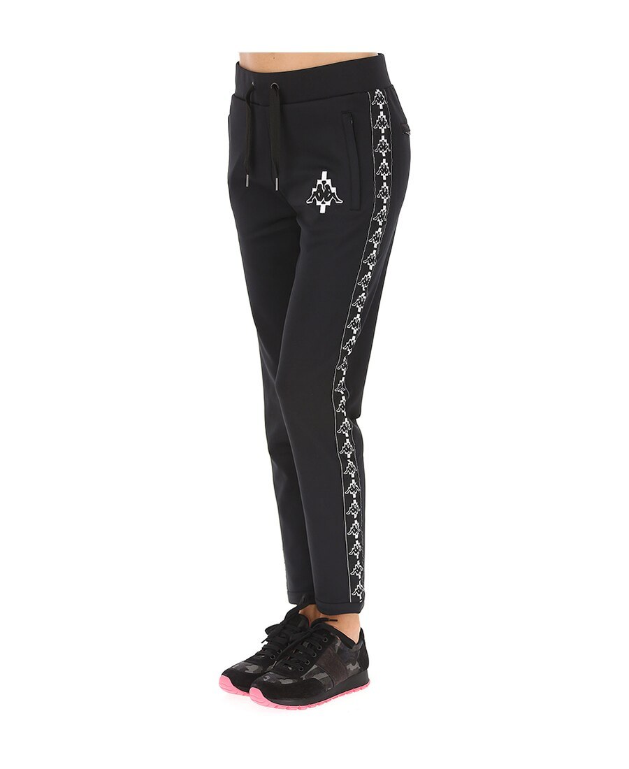 Marcelo Burlon County Of Milan Marcelo Burlon X Kappa Sweatpants In Black