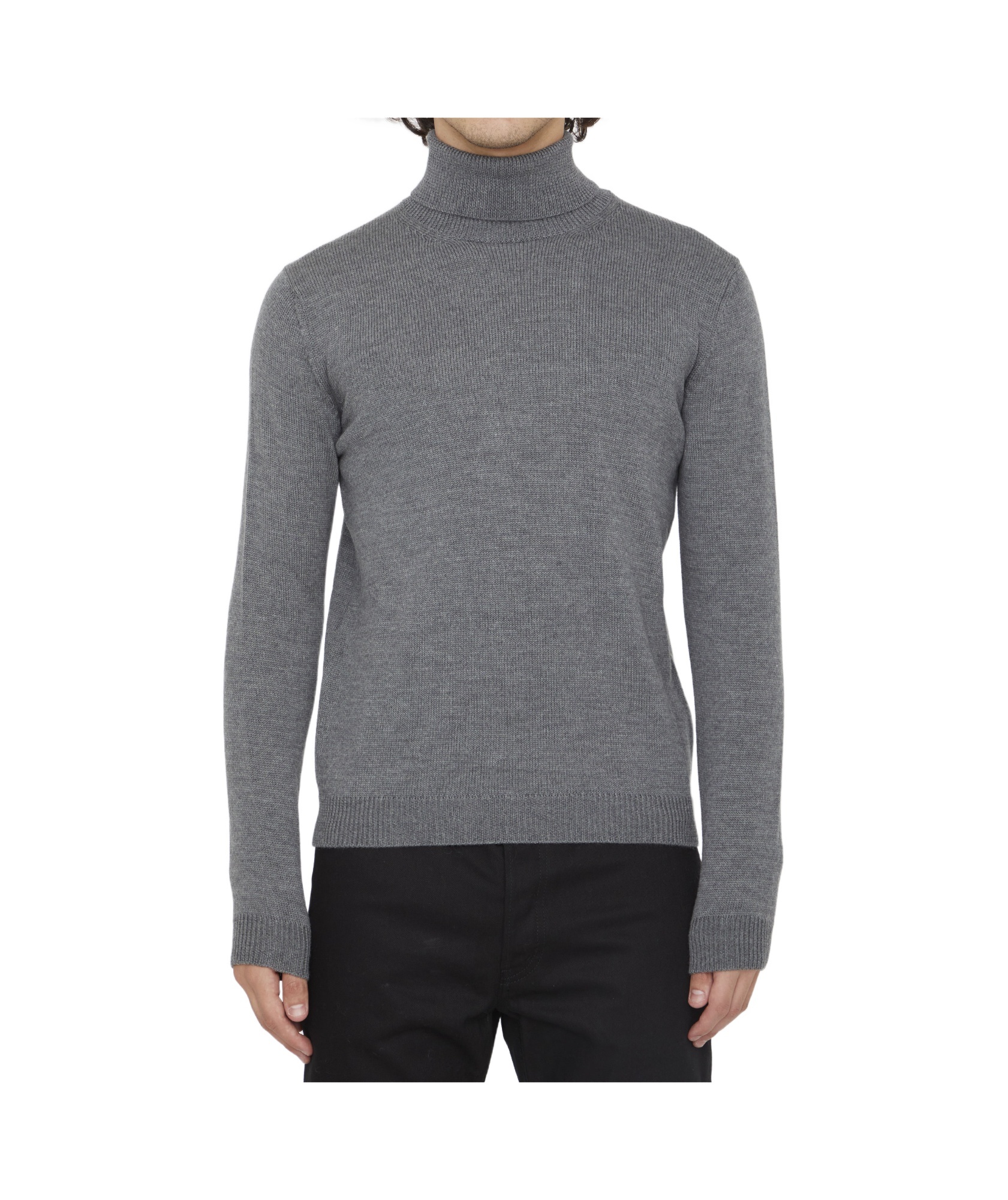 Roberto Collina Long-sleeved Sweater In Gray