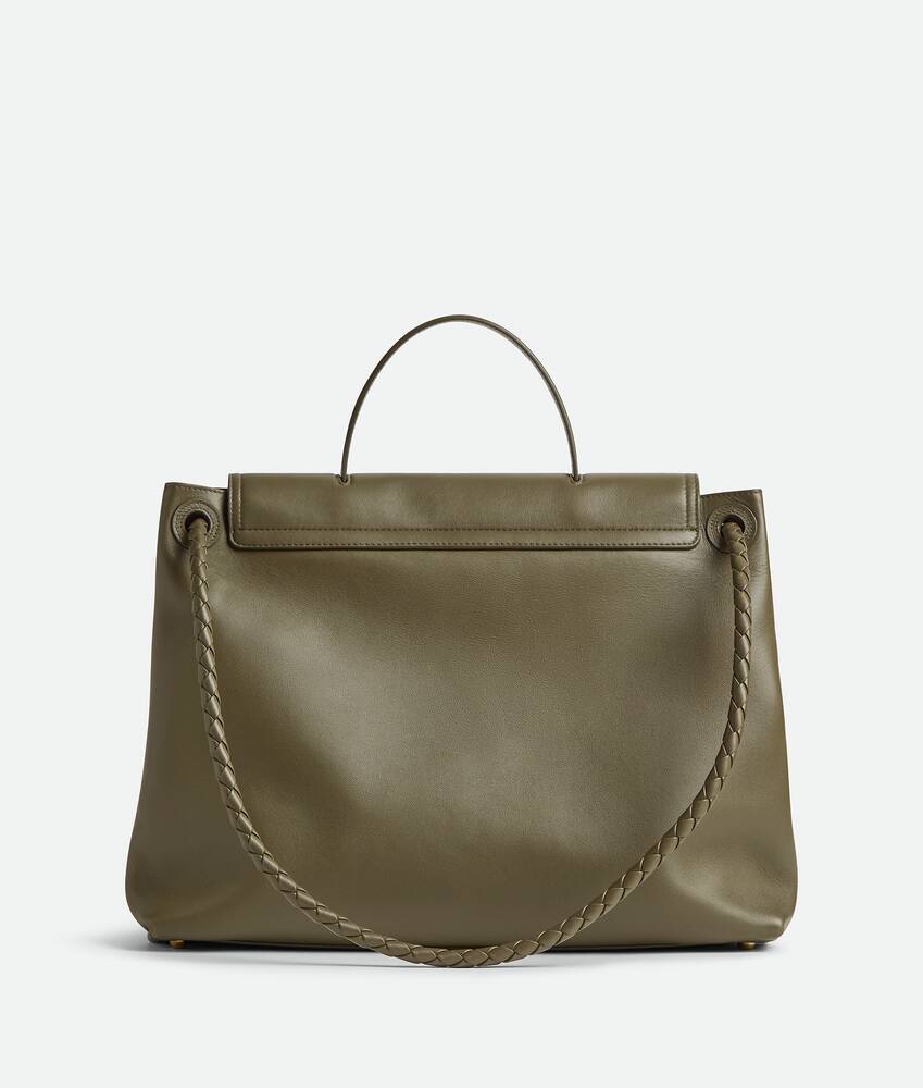 Bottega Veneta Large Ciao Ciao Intrecciato Leather Top Handle Bag In Green