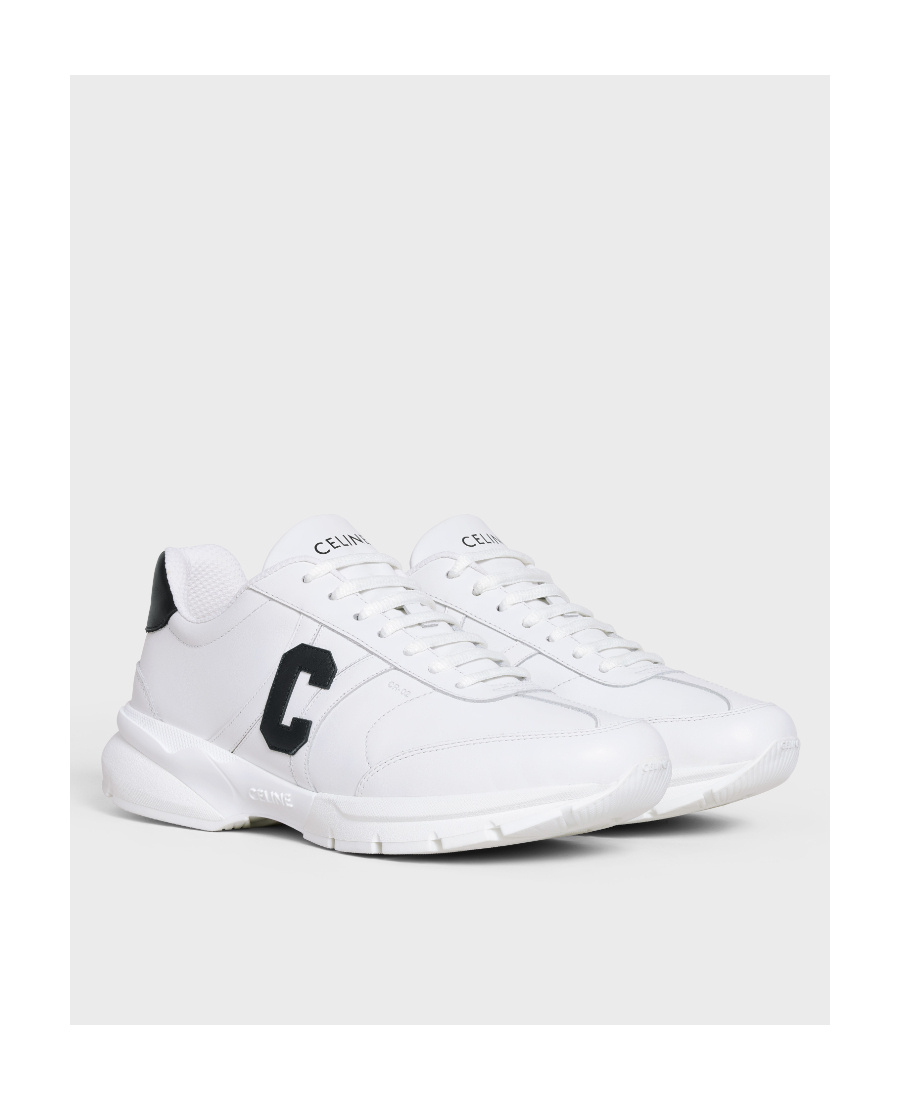 Celine Runner Cr-02 Straps Low-top Casual Sneakers In White