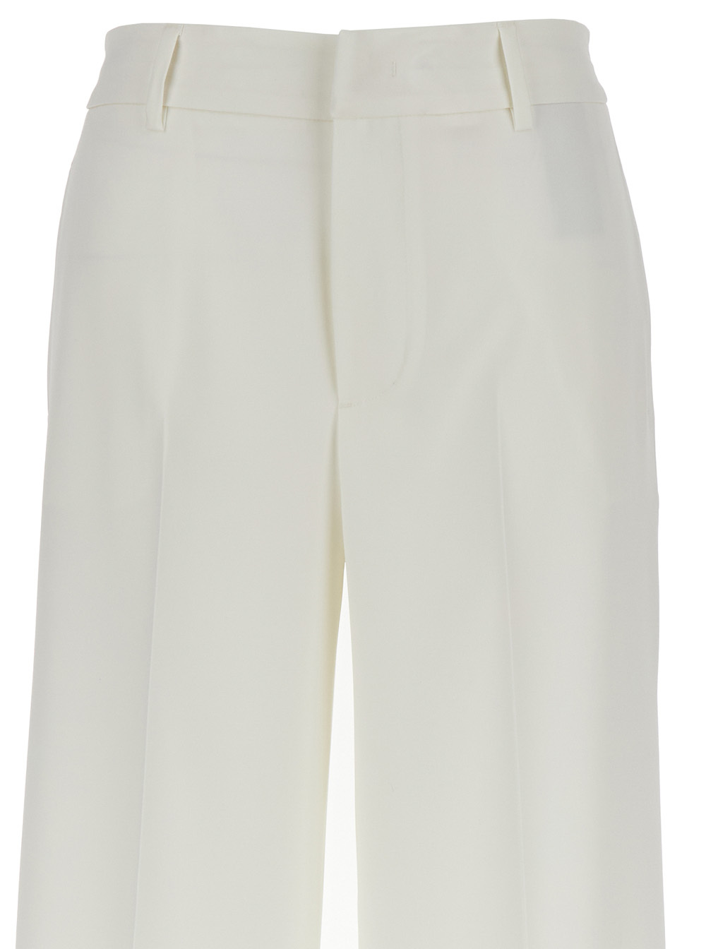Pt Torino Lorenza Satin Trousers In White