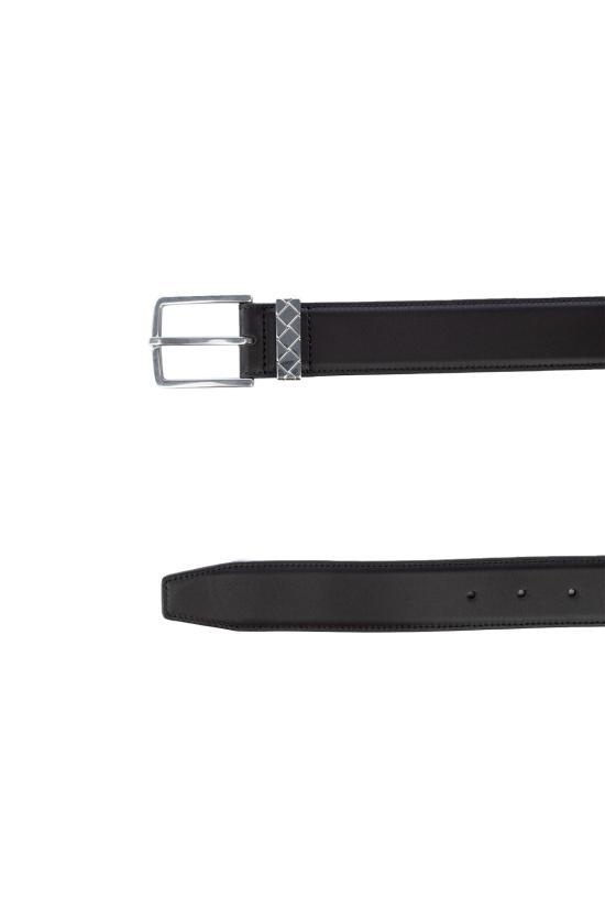 Shop Bottega Veneta Adjustable Waist Belt In Black